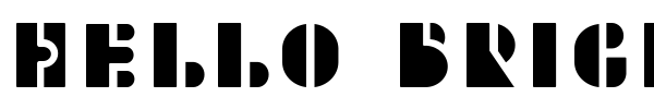 Hello Brigi font preview